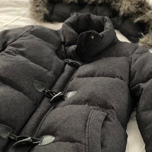 Mango puffy down Pea Coat jacket